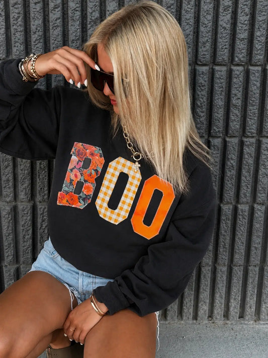Boo Floral Sweatshirt