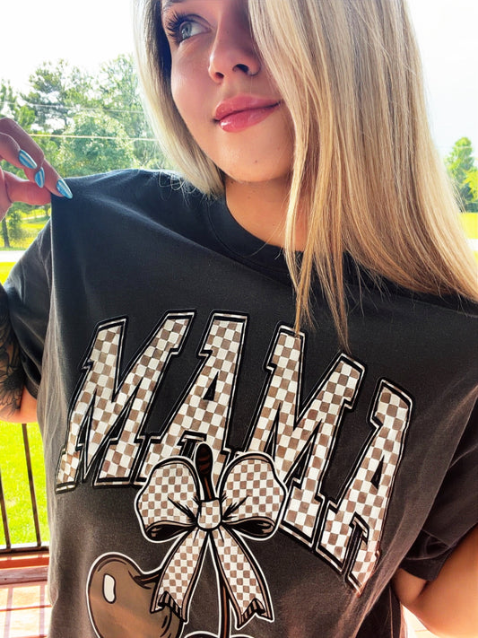Checkered Mama Graphic Tee